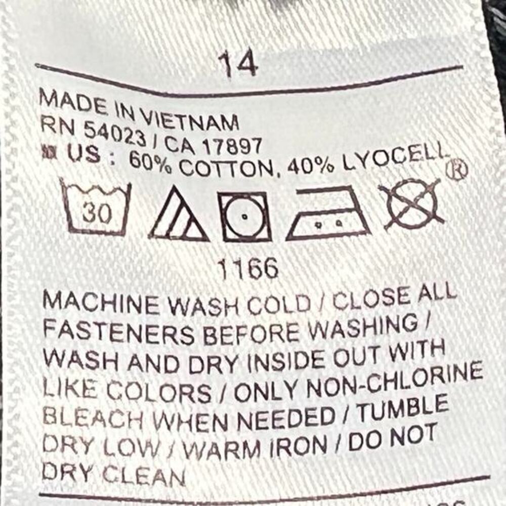 Old Navy Maxi Cargo Jean Skirt 14 Drapey Denim Grunge Retro Dark Wash - Picture 10 of 10